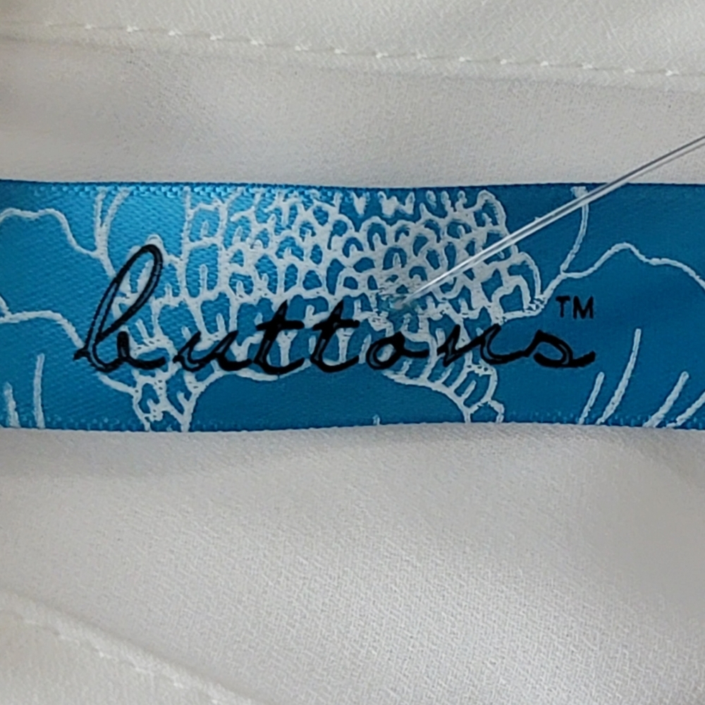 Francesca's ruffle v neck racerback sleeveless white dress size large - Picture 6 of 7